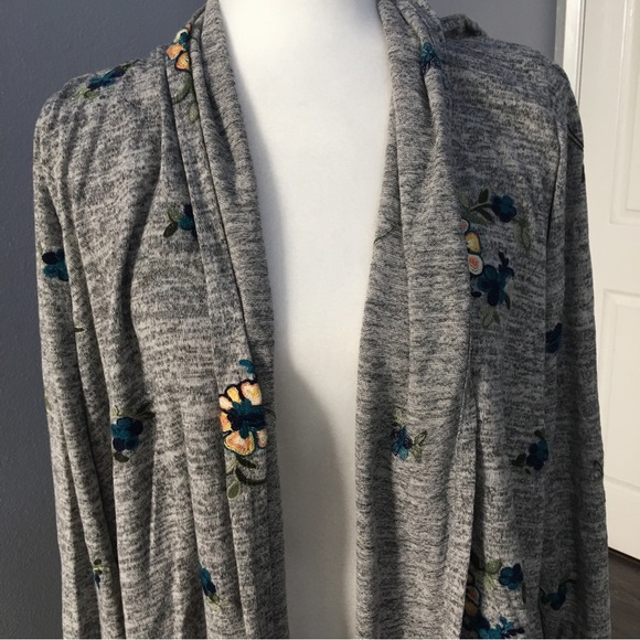 Fig and flowers open front cardigan - Picture 2 of 11